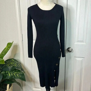Pink Rose - Long Sleeve Cocktail Dress Size S